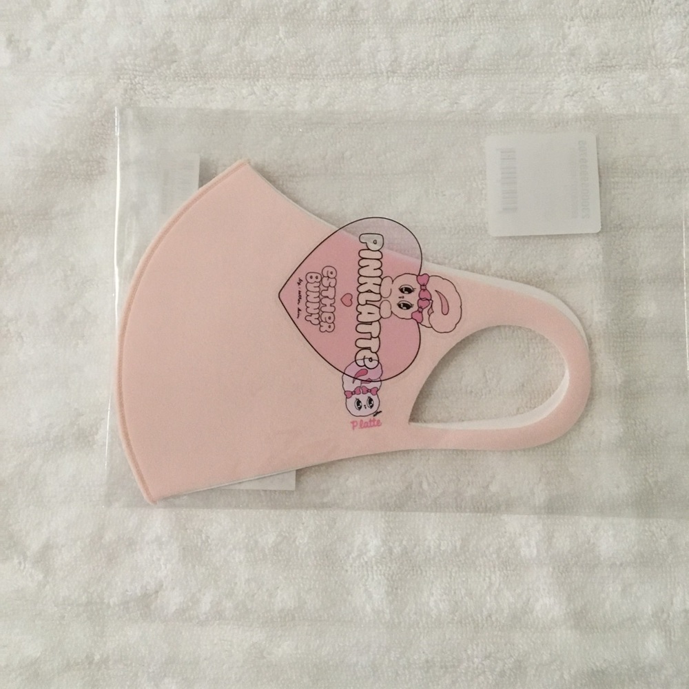 Pink Latte Esther Bunny Face Mask